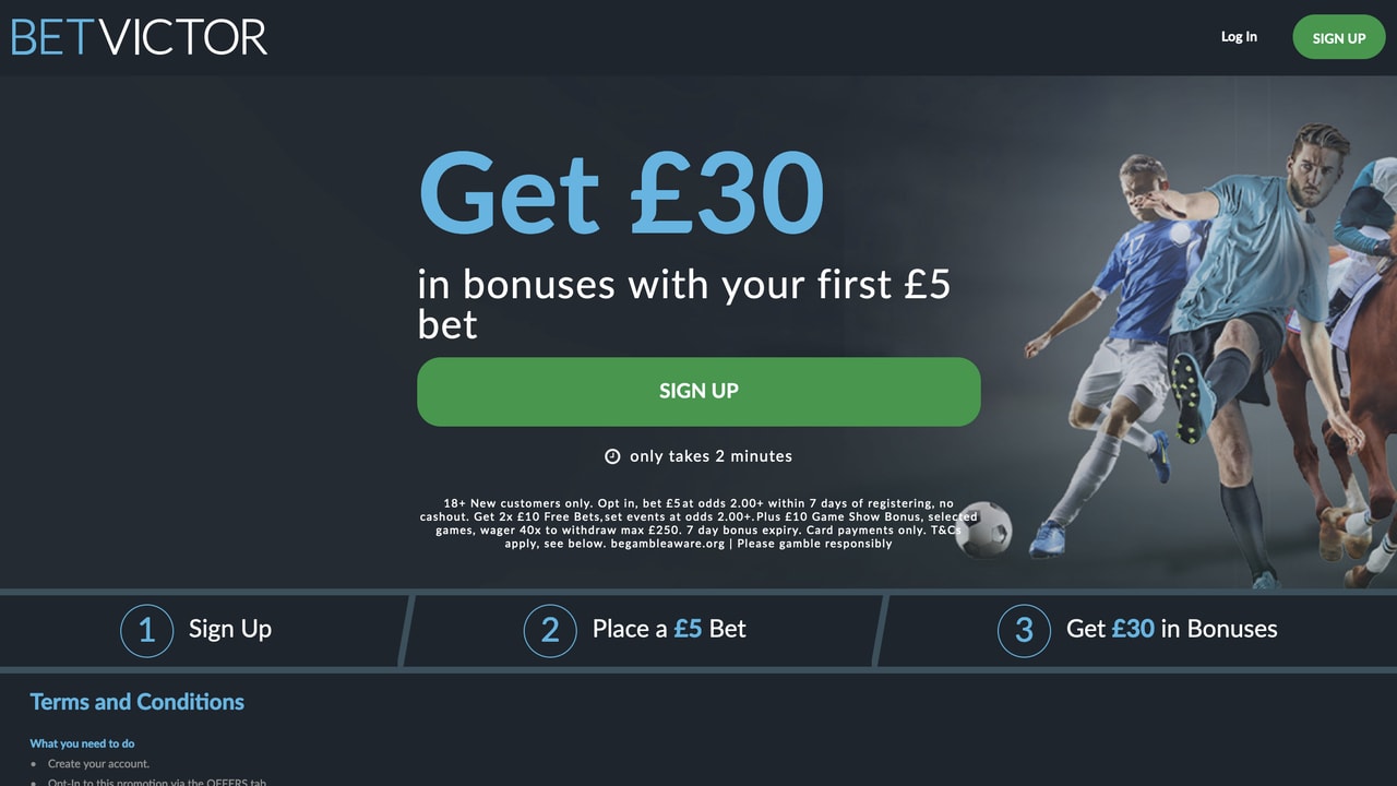 betvictor sports free bet offer
