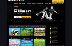 mobile wins free bet offer