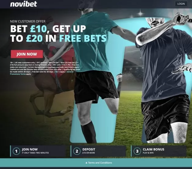 novibet free bet offer