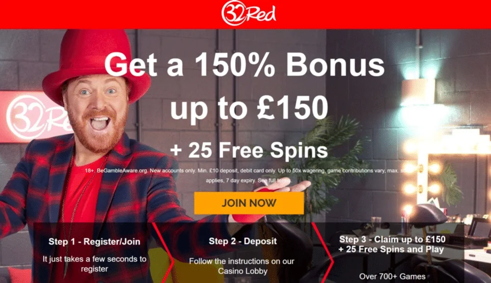 32Red's Welcome Offer
